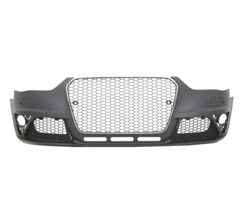 PARACHOQUES FRONTAL SEM FAROIS DE NEVOEIRO AUDI A4 B8 11-15 PDC SRA LOOK RS GRELHA CROMADA