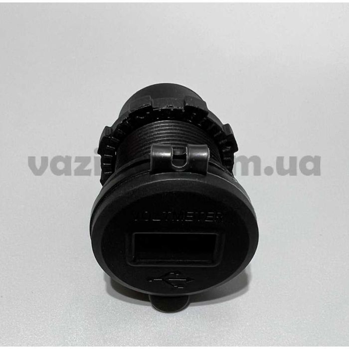 Быстрая зарядка врезная в машину 2 USB + PD Type-C + Вольтметр QC 3.0