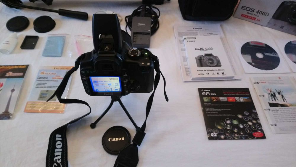 (Ref: MC#007) Máquina Fotográfica Canon (Revista por técnico) + Tripé