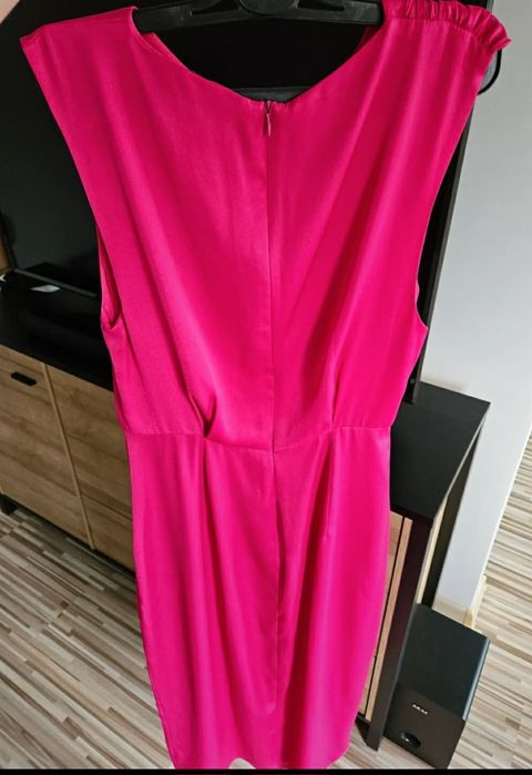 Sukienka satynowa midi maxi zara M