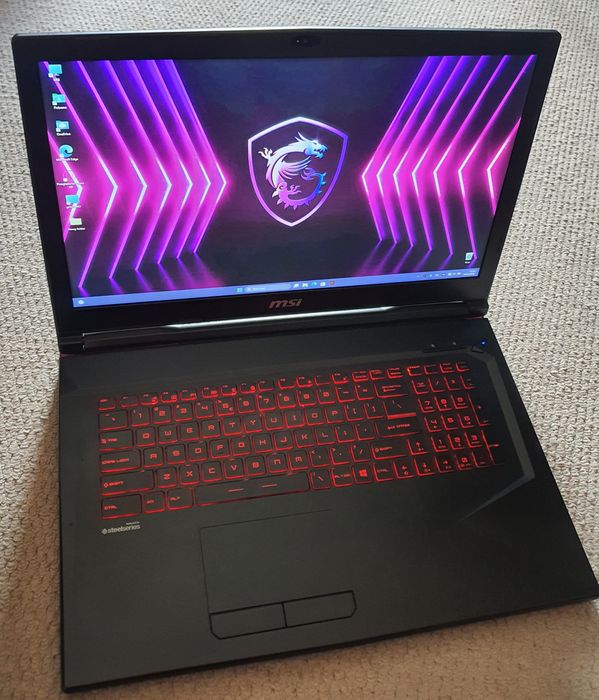 17" Msi laptop Geforce duży do gier nVidia ekran 17,3cali i7-8750H