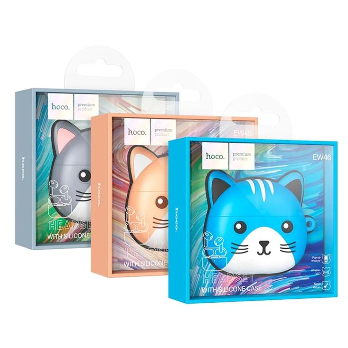 Бездротові навушники беспроводные детские блютуз наушники котики Hoco