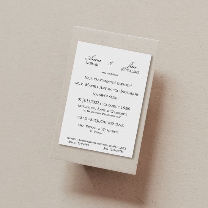 Eleganckie zaproszenia ślubne