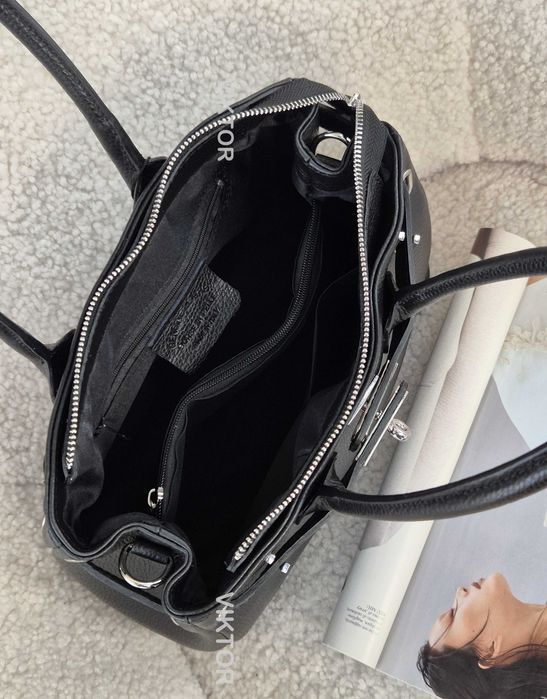 Замшевая кожаная итальянская сумка. Средний размер. Шкіряна сумка