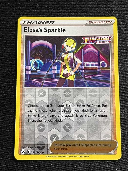 Carta Pokémon Elesa's Sparkle 233/264 Fusion Strike