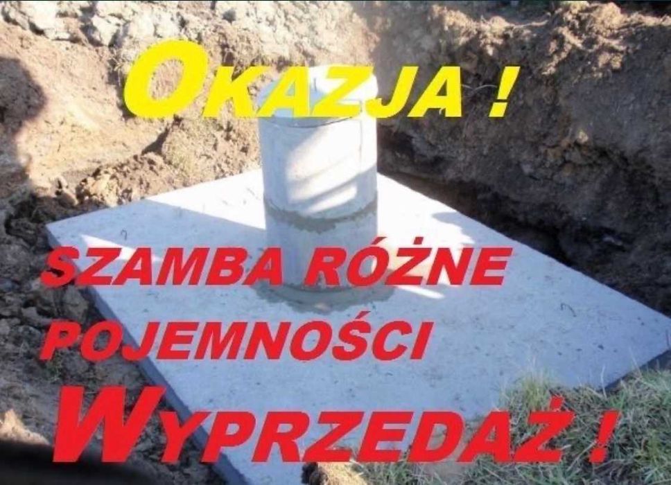 szambo betonowe 10m3 zbiornik na wodę 10 kubików ppoż 10000 litrów