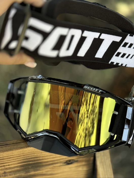 Кросовий шолом Enduro / Motocross + окуляри Scott