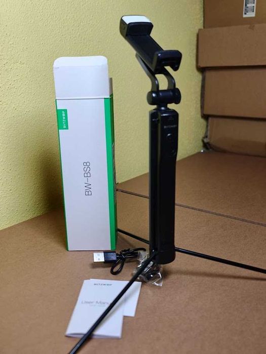 Tripé e Selfie Stick Bluetooth BlitzWolf BW-BS8 com Luz LED (NOVO)