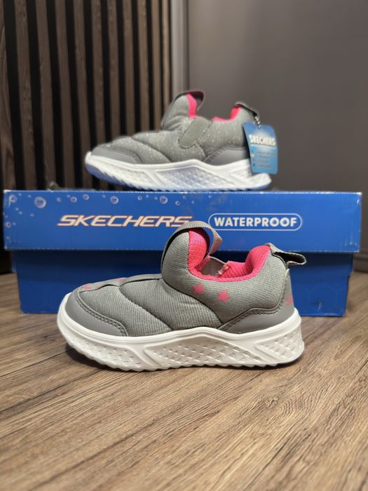 Дитячі демісезоні сліпони Skechers Girls gray, 25р