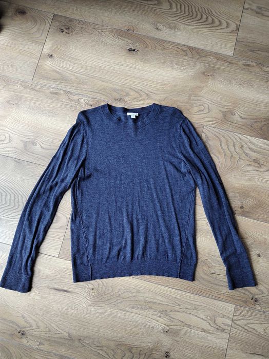 Sweter granatowy GAP 38 M wiskoza bawełna