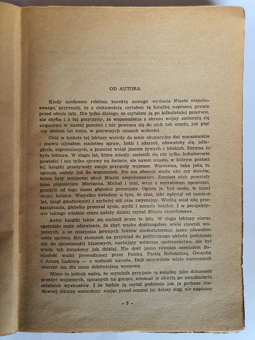 Miasto niepokonane - wydanie 1953 rok - Kazimierz Brandys
