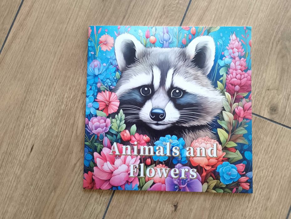 Animals and flowers, Coloring Book, kolorowanki dla dzieci i dorosłych