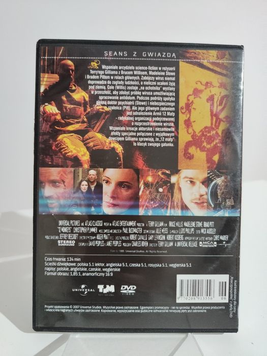 12 małp płyta DVD