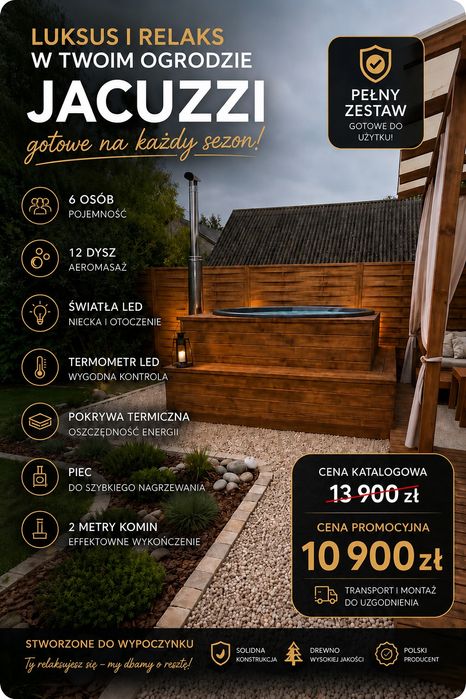 Jacuzzi ogrodowe / balia