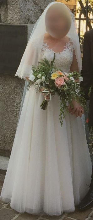 Suknia ślubna w kolorze szampana