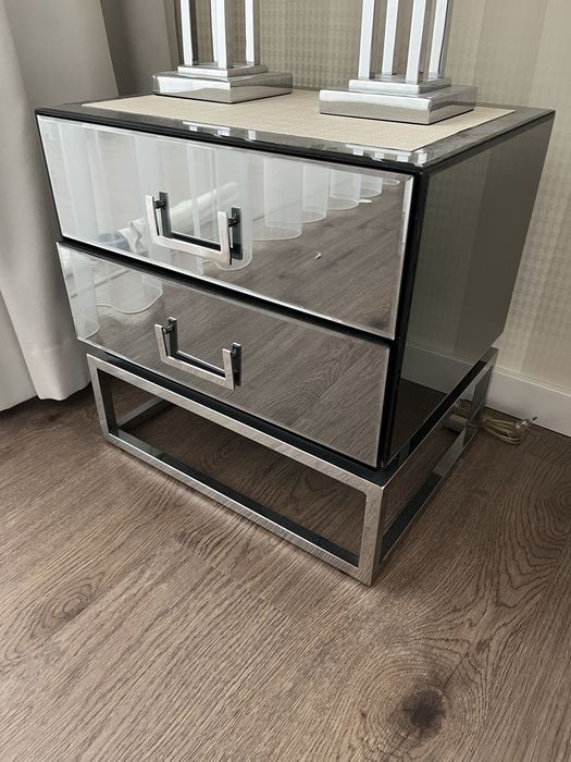 Szafka nocna lustrzana glamour 2 sztuki