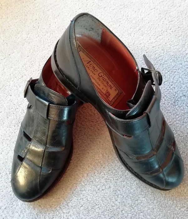 Sandálias ou sapatos abertos homem em pele - Nº 39 (preto) e Nº40