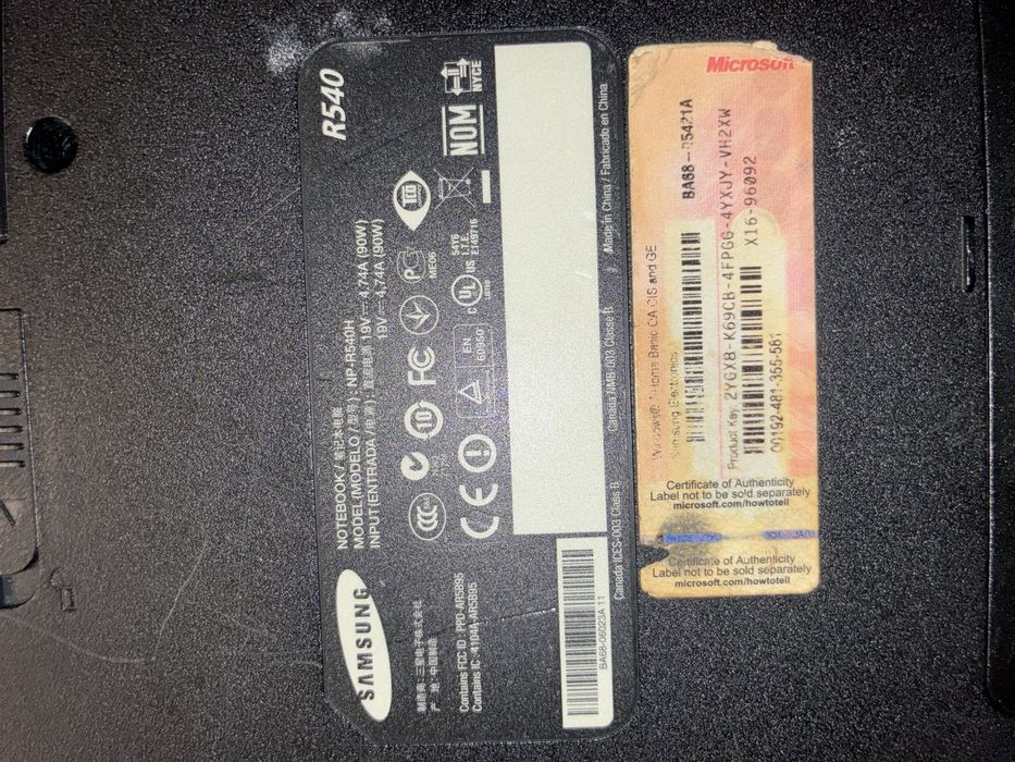Ноутбук Samsung R540