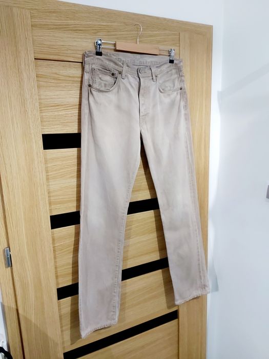 Oryginalne męskie spodnie klasyczne Levi's model 501 prosta nogawka 32