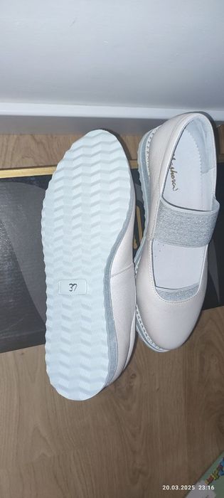 Балетки, туфли кожаные, стелька 23-23,3 см