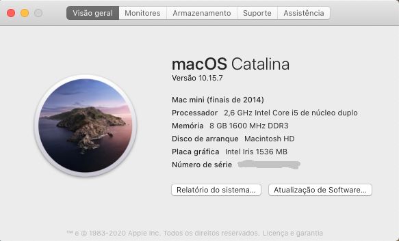 Mac Mini (Late 2014) i5 2.6 GHz, 8 GB RAM, 480 GB SSD64286325529859121