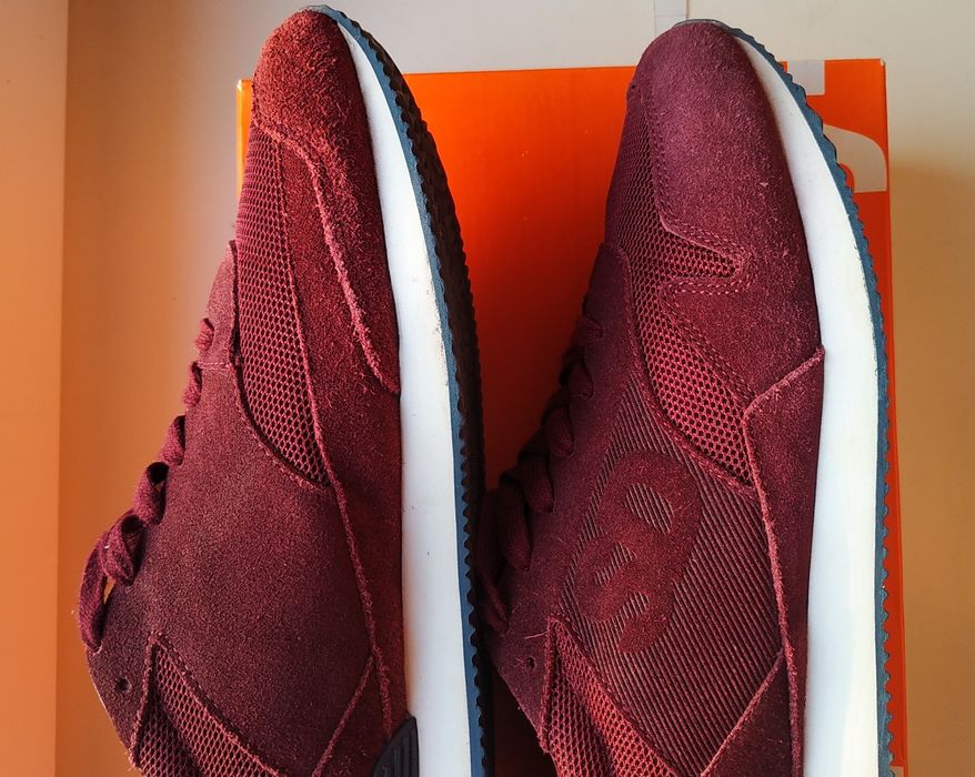 Кроссовки  super dry athletics adidas, 44, 29.5см , бордовые, спорт.