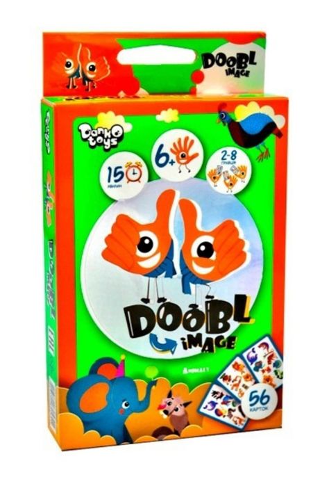 Настольна гра Danko Toys Doobl Image укр мовою. Animals