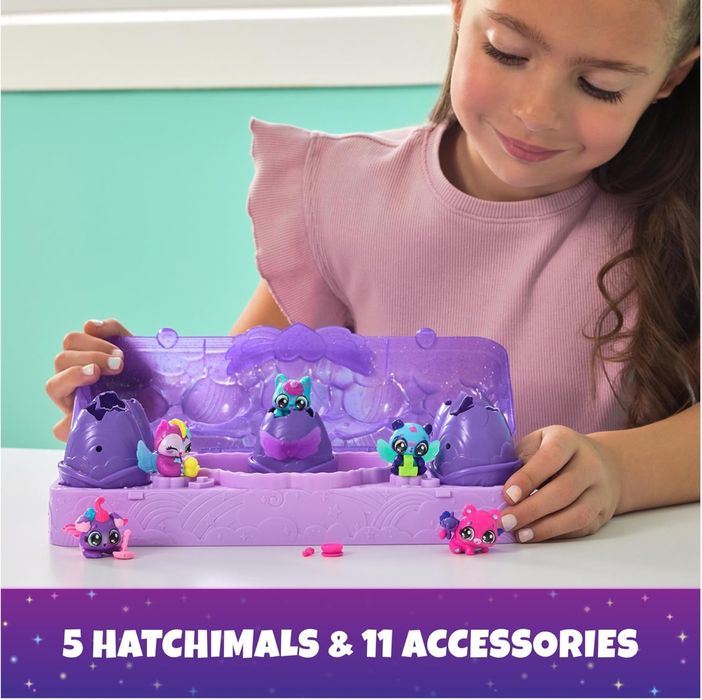 Набір Hatchimals Neon 5 міні-фігурок у сюрприз-ячейках