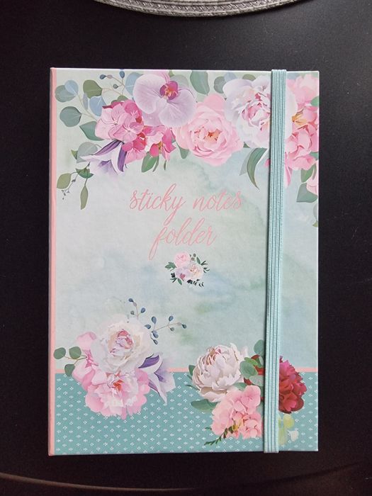 Pastelowy notes sticky planner notes to do w kwiaty