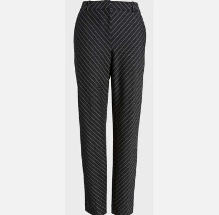 Штани до щиколотки Boss Tamata Stripe Stretch Wool, новий розмір, 10