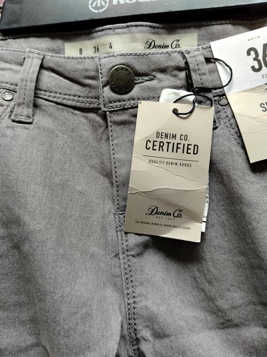 Spodnie szare jeansowe skinny rozmiar 36 nowe