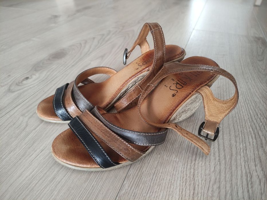 Sandały skórzane Lan-Kars rozmiar 36