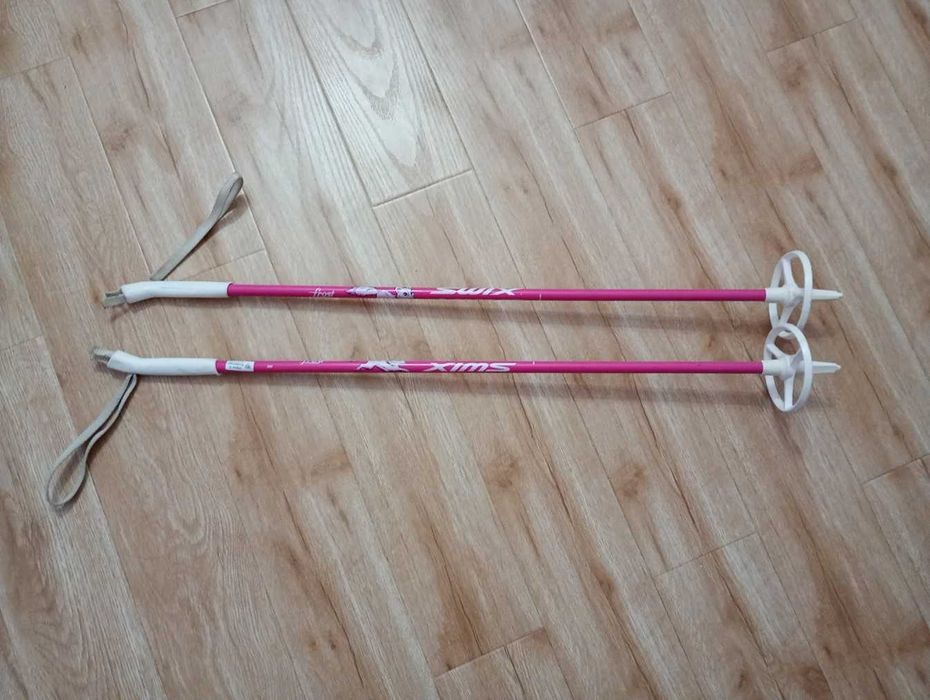 kijki narciarskie 80cm różowe dla dziewczynki dzieci na narty