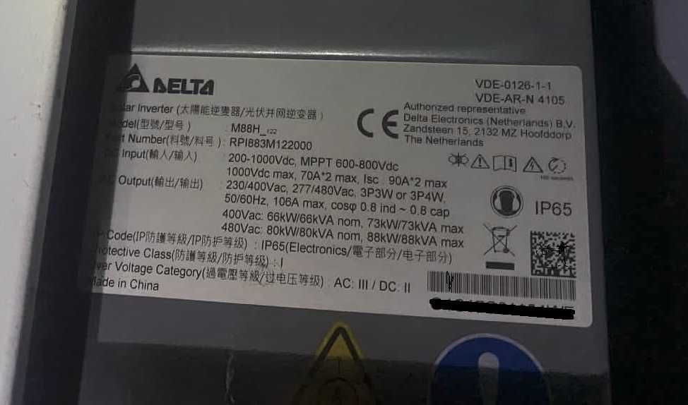 Inversores •  Delta M88H_122