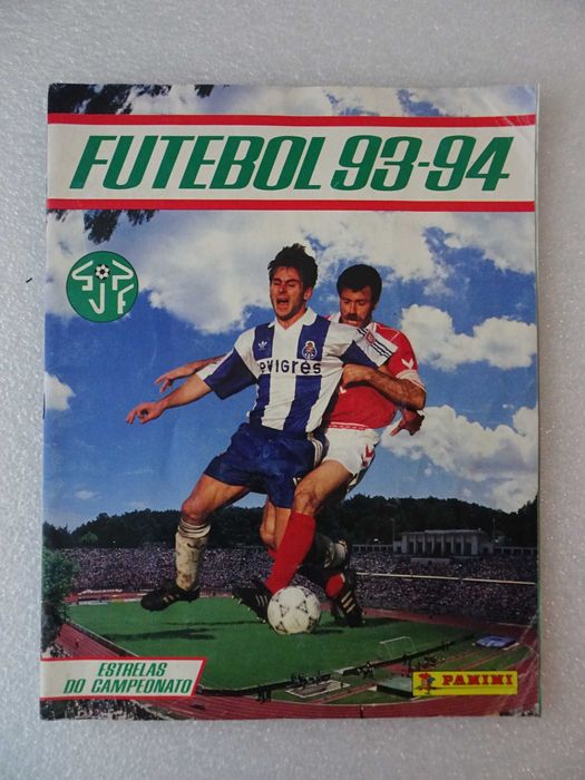 Caderneta de cromos de futebol - Futebol 93/94 Panini (tem 222 cromos)