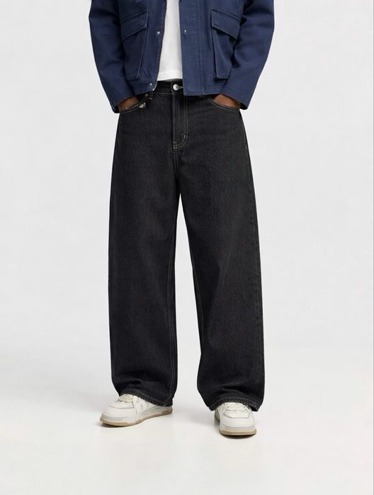 Широкі Джинси BERSHKA Loose Baggy Jeans Оригінал Нові Широкие Джинсы