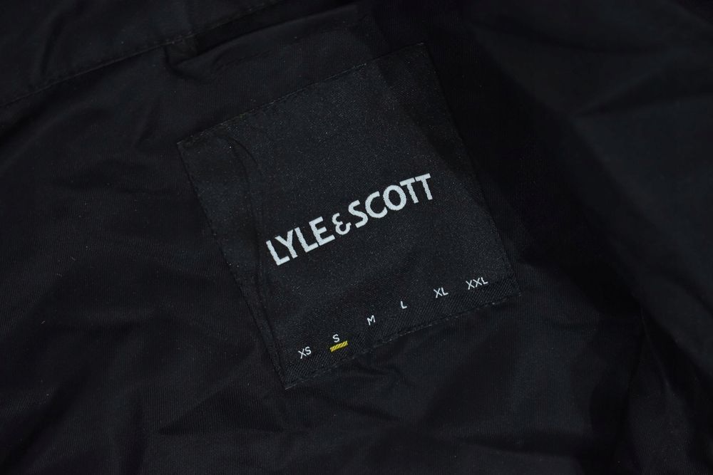 Lyle Scott Męska Kurtka Bomberka Wiatrówka Czarna S