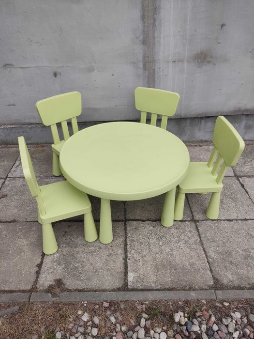 Ikea mammut stolik plus krzesła
