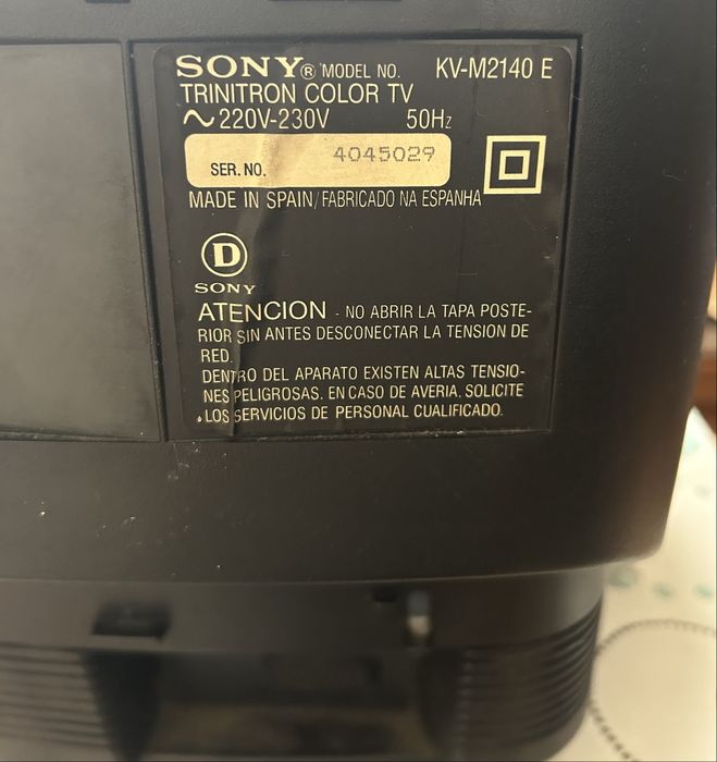 Televisão preta Sony