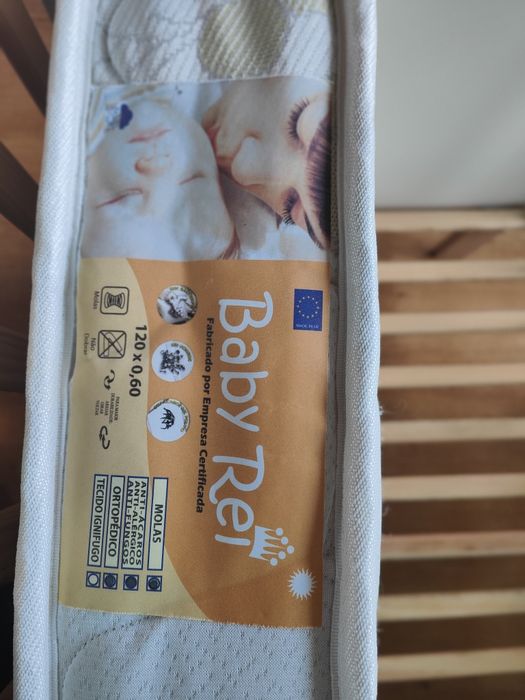 Cama/Berço de Bebé Trama Musa + Colchão | Como Nova