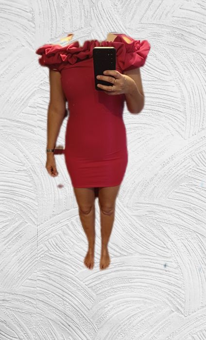 Nowa sukienka hiszpanka - fuksja -na  Studniówkę, wesele, rankę_M