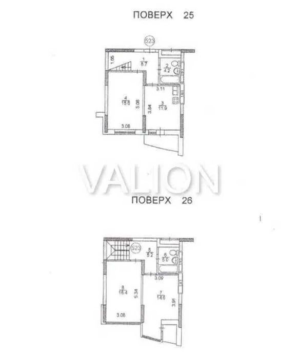 Продаж дворівневої квартири без ремонту ЖК Медовий вул. Кадетський Гай