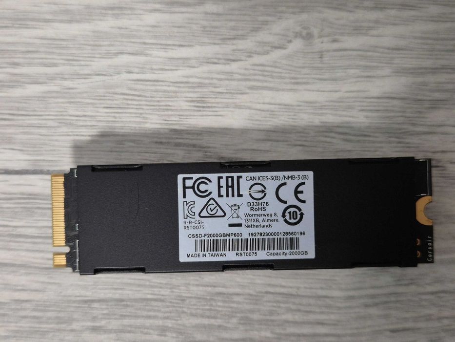 M.2 SSD диск 2TB CORSAIR Force MP600 (5000MBs\PCI-e 4.0 x4). Trade-IN