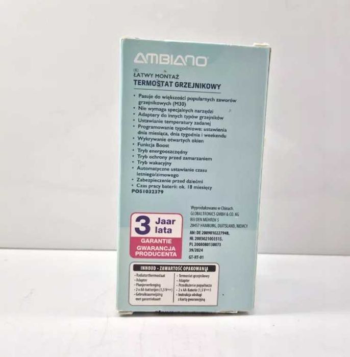 Termostat grzejnikowy AMBIANO 2 szt.