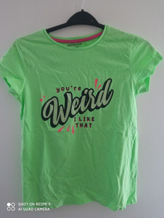 T-shirt dziewczęcy 158/164