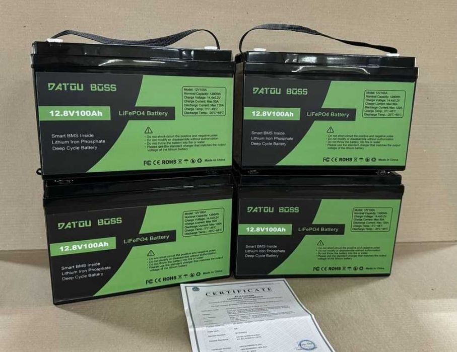 Аккумулятор LiFePO4 Battery 12V 100Ah BMS Літій-залізо-фосфатний 12.8V