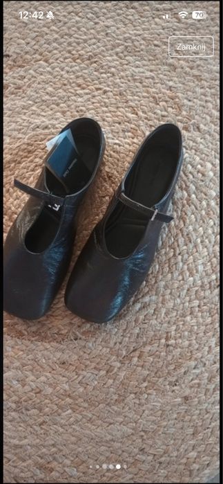 Massimo Dutti skórzane baleriny 37 nowe