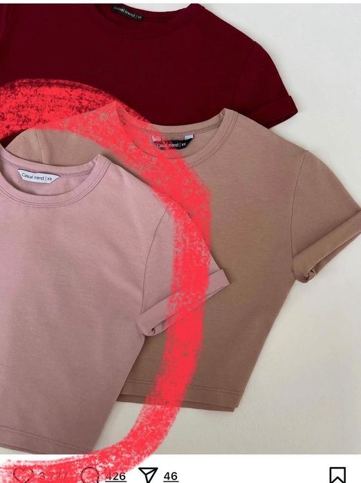 Ніжно-рожевий топ Casual trend