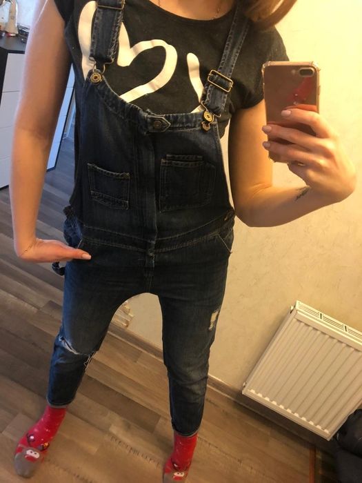 Джинсовий комбінезон h&m, джинсовый комбенезон hm 36 размер