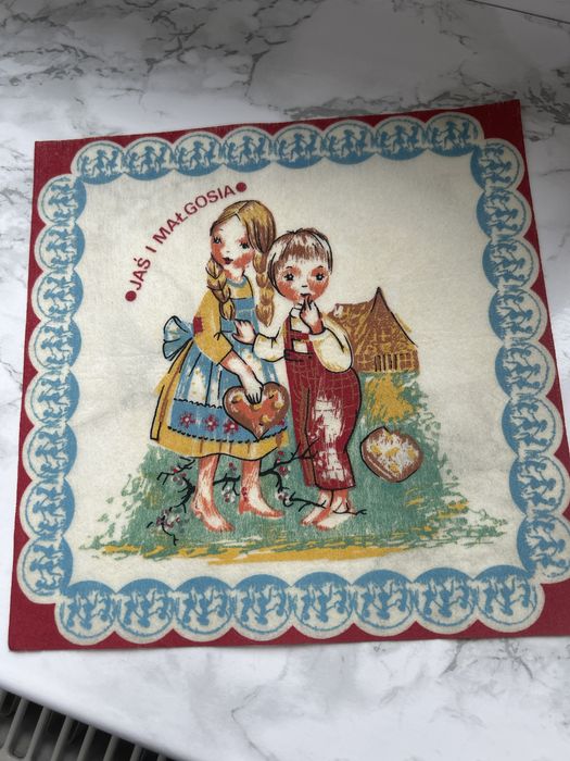 Serwetki PRL postacie z bajek